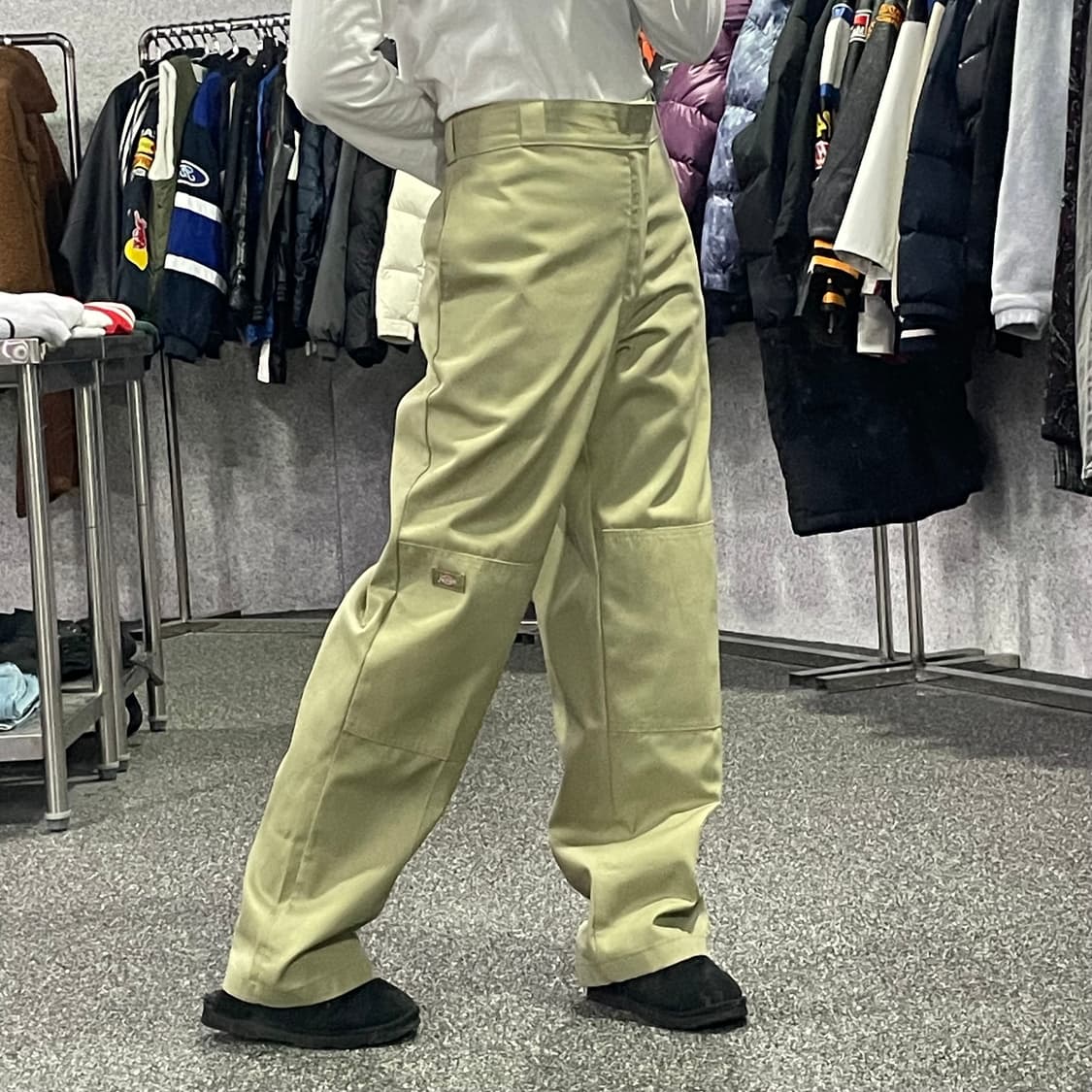 디키즈 더블니 베이지 워크 팬츠 B3652 상품이미지2