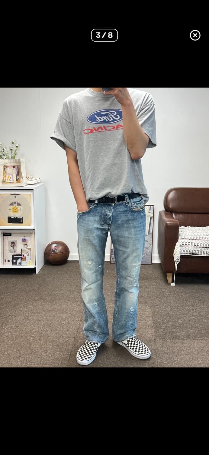 디젤 자티니 연청 플레어진 31 상품이미지1