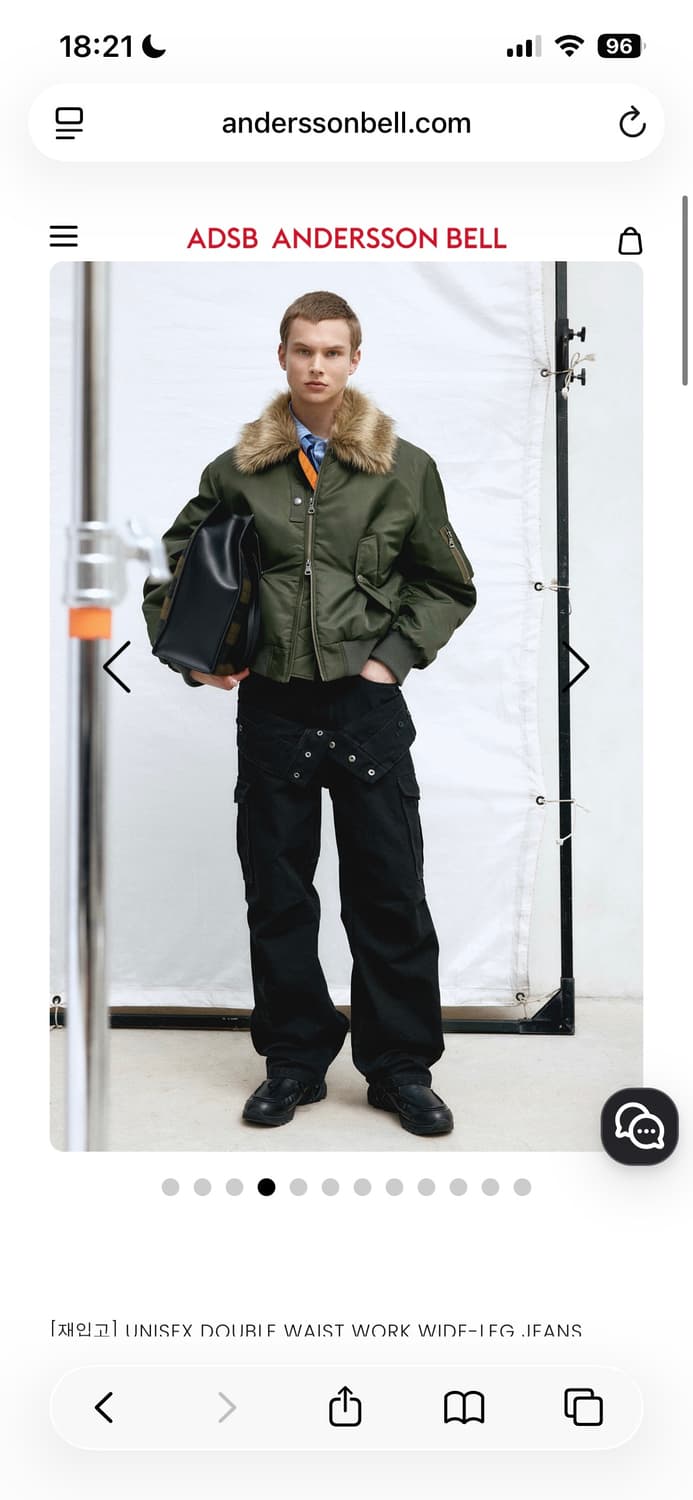 앤더슨벨 UNISEX DOUBLE WAIST WORK WIDE-LEG J 상품이미지6