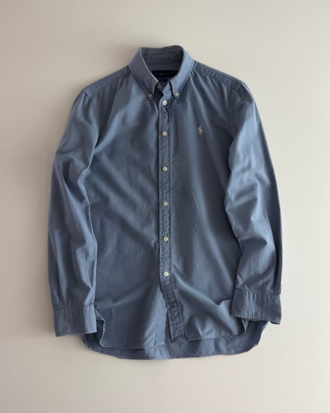 폴로 랄프로렌 워싱블루 솔리드 셔츠 M 상품이미지1