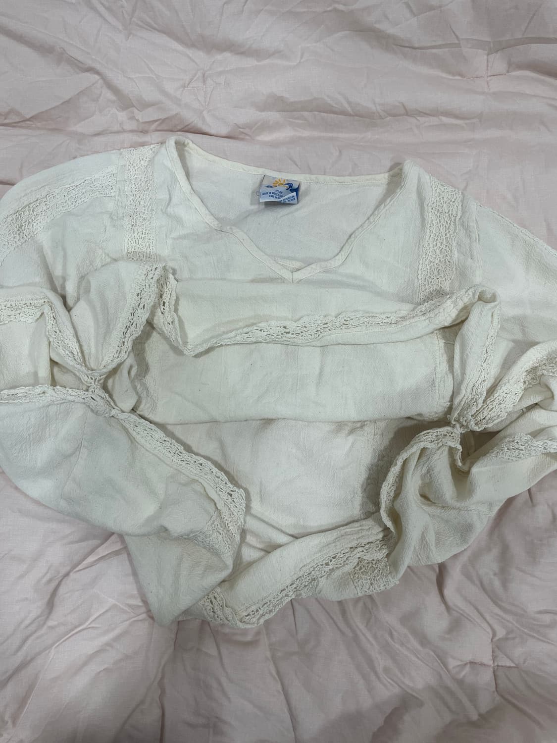 모리걸 아이보리 레이스 크로셰 케이프 상품이미지4