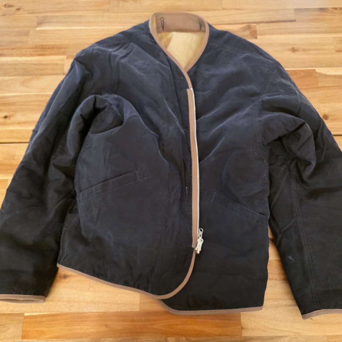 [XL] 느린양반 X 스펙테이터 실크나일론 라이너 자켓 머스타드 상품이미지5