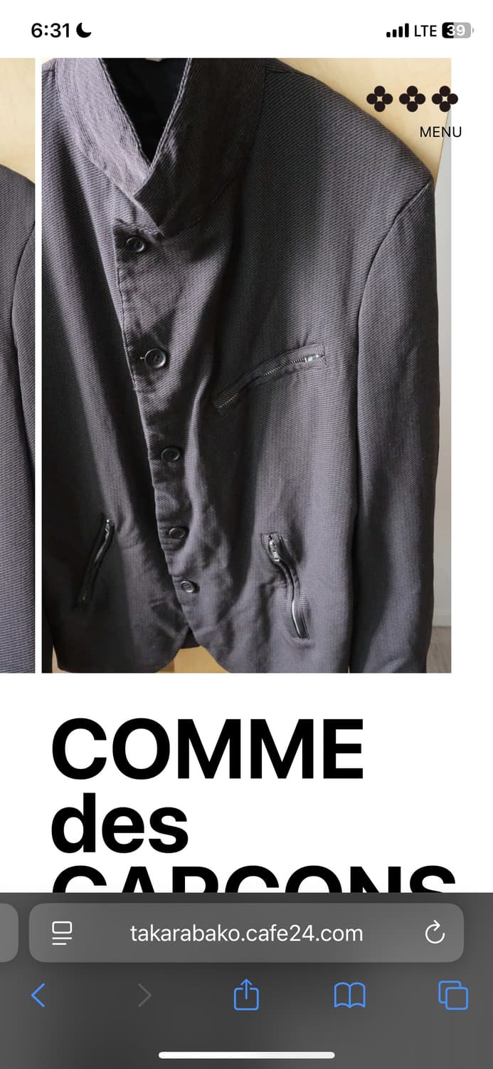 Comme des garcons homme deux 블레이져 판매합니다 상품이미지5