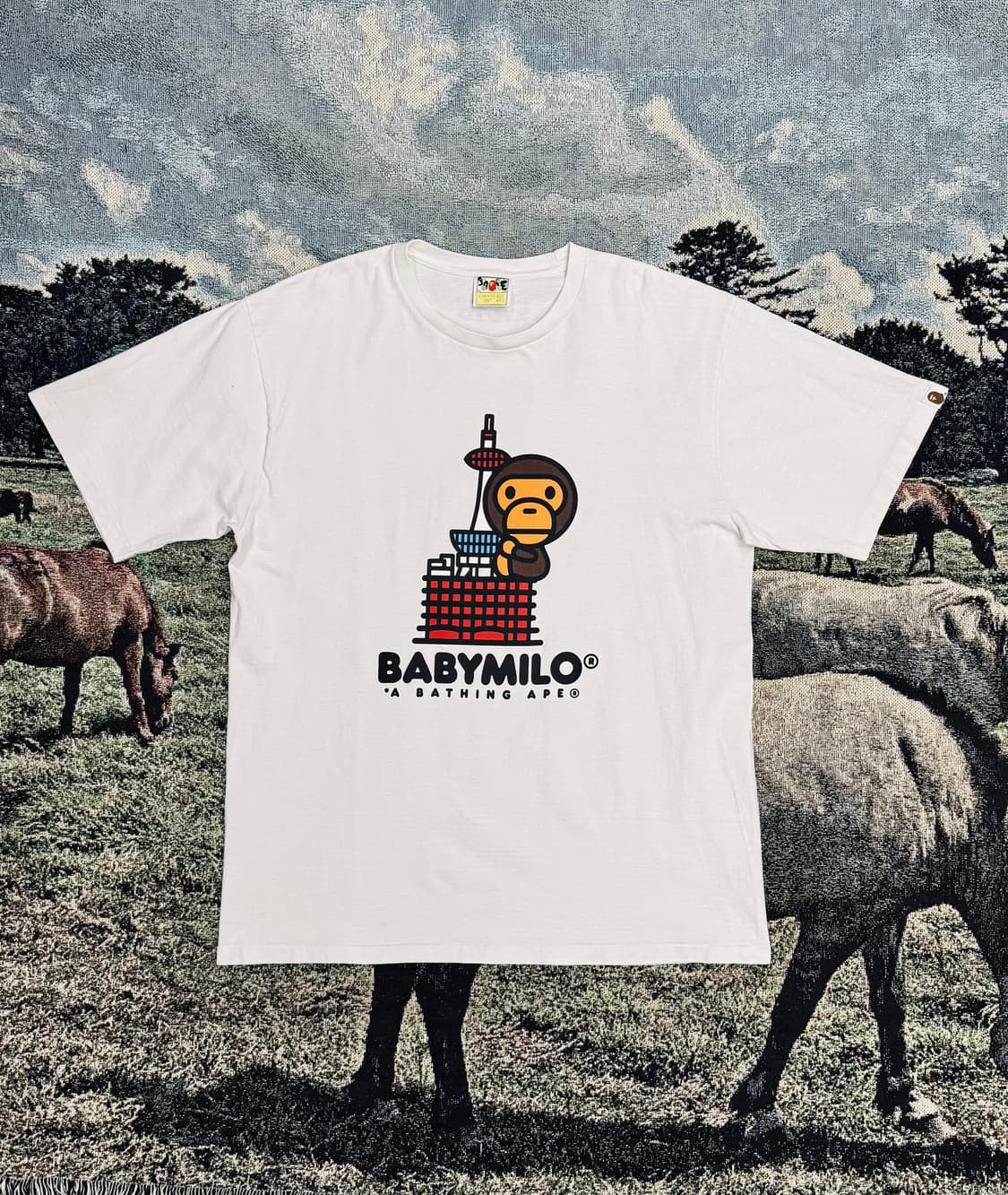 베이프 베이비 마일로 교토 오버핏 티셔츠 상품이미지1