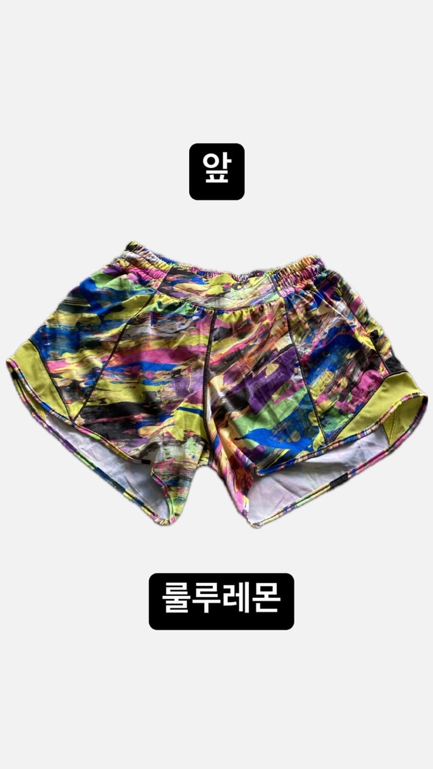 💛룰루레몬Lululemon 아트 패턴 하이퍼포먼스 쇼츠 (사이즈 8 T 상품이미지2