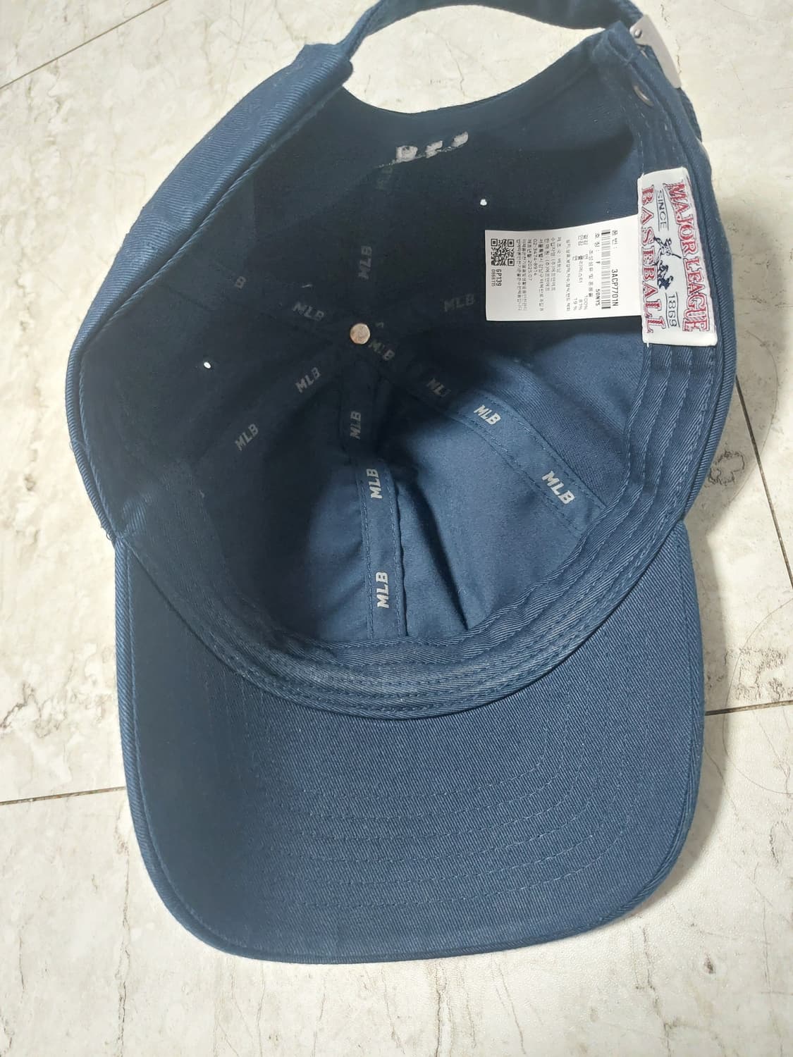 MLB 루키 언스트럭쳐 볼캡 NY (Navy) 상품이미지2