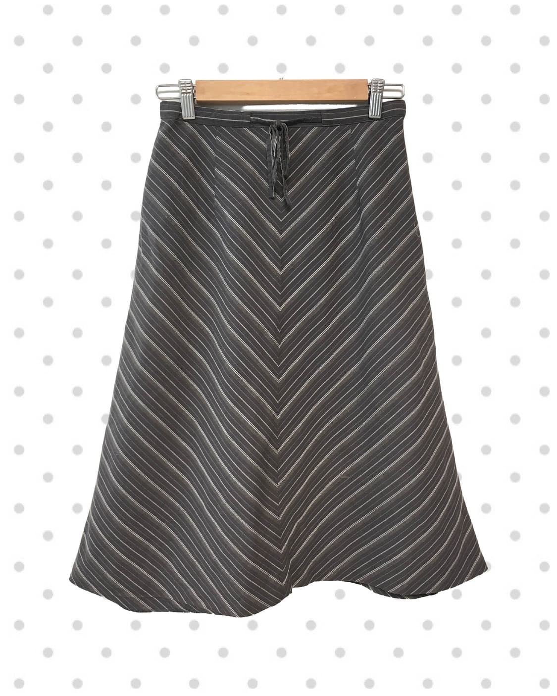 vintage chevron stripe skirt cocoa 상품이미지5
