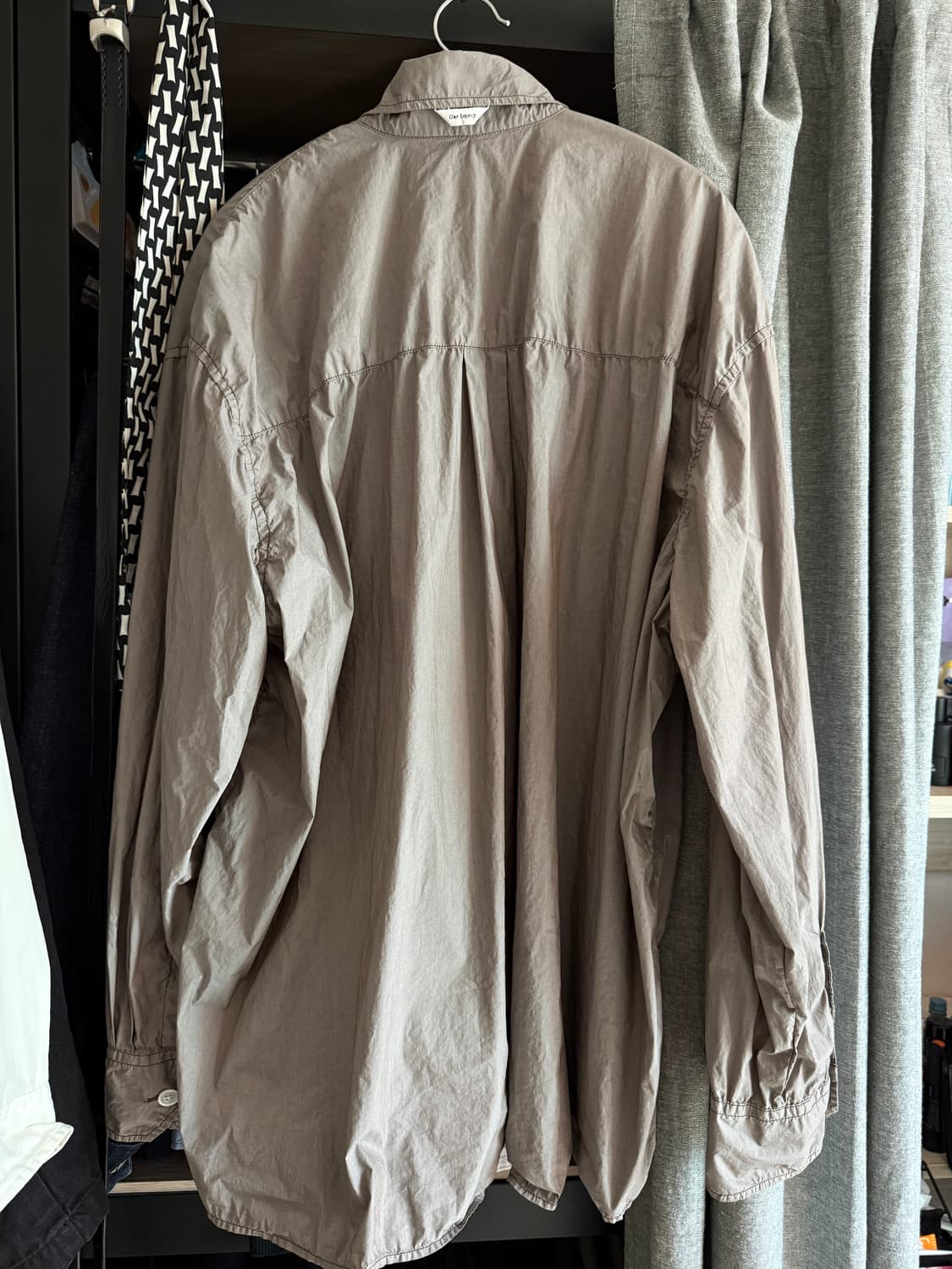 (46)아워레가시 버드로우 셔츠 스톤카키 상품이미지3