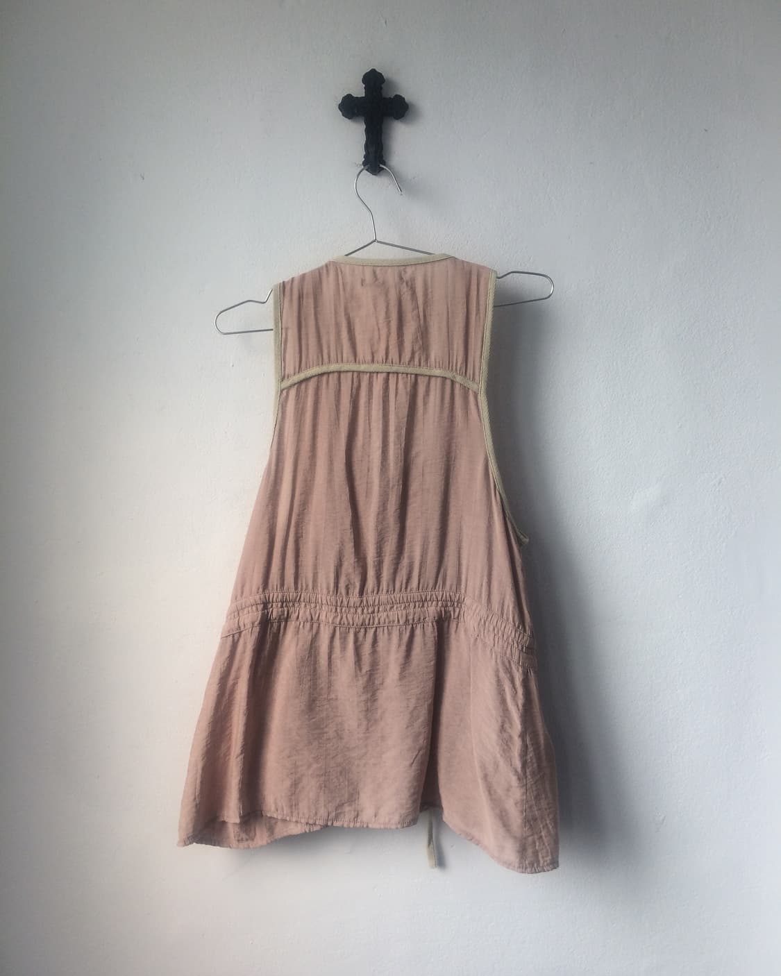 Eyelet pocket point sleeveless vest onep 상품이미지2