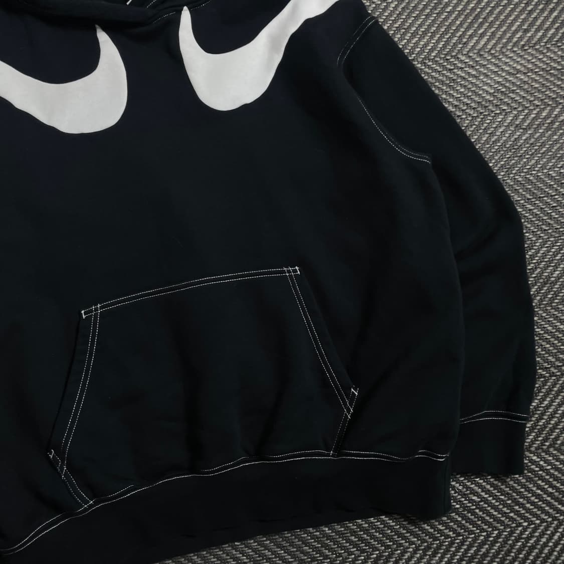 나이키 신형 더블 스우시 블랙 후드 티셔츠o 4433 상품이미지3
