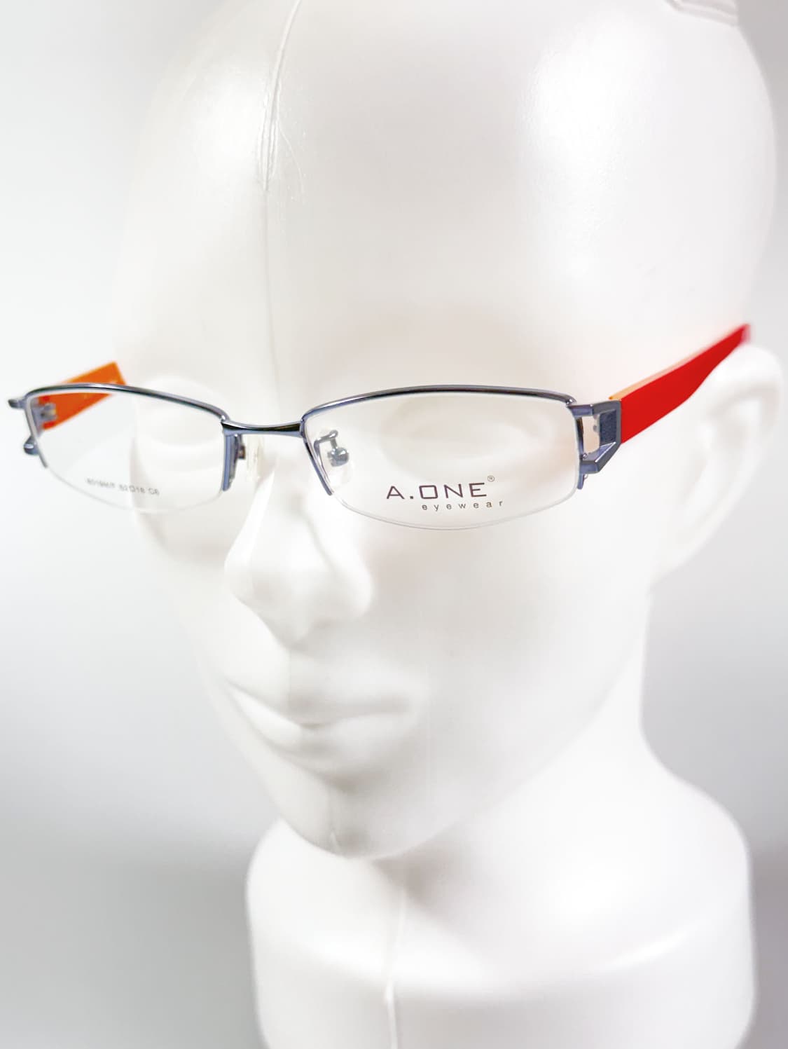 A.ONE 반무테 스퀘어 메탈 프레임 빈티지 안경 상품이미지8