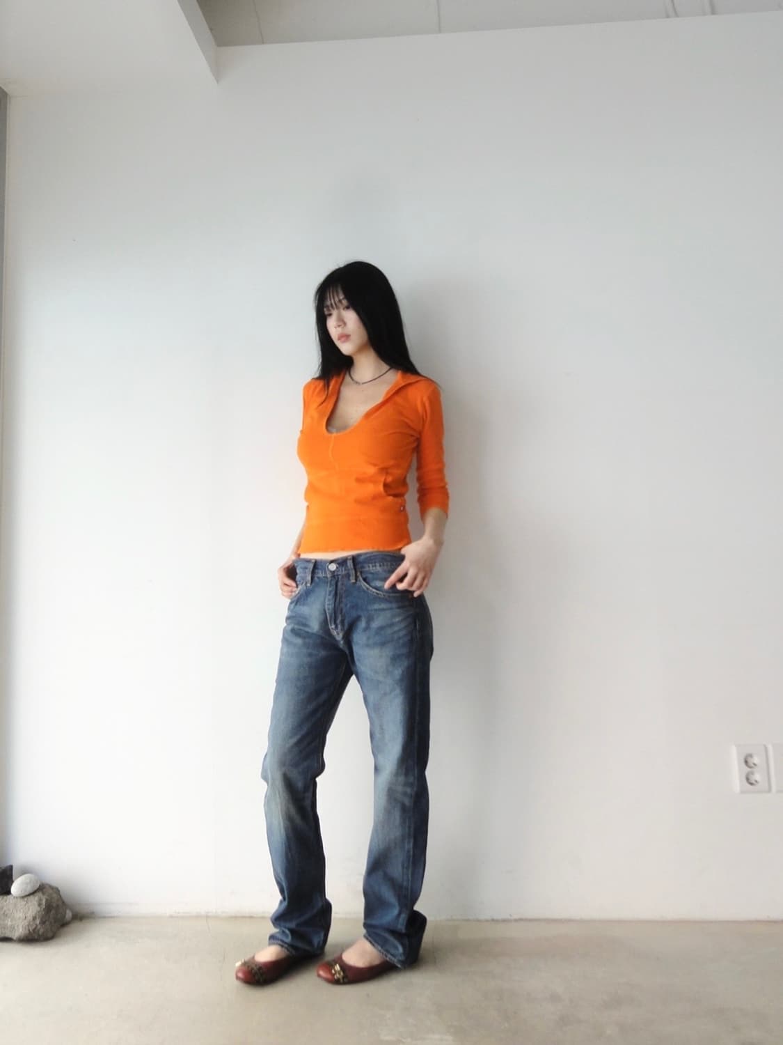 LEVI’S 505 slim fit denim pants 상품이미지5