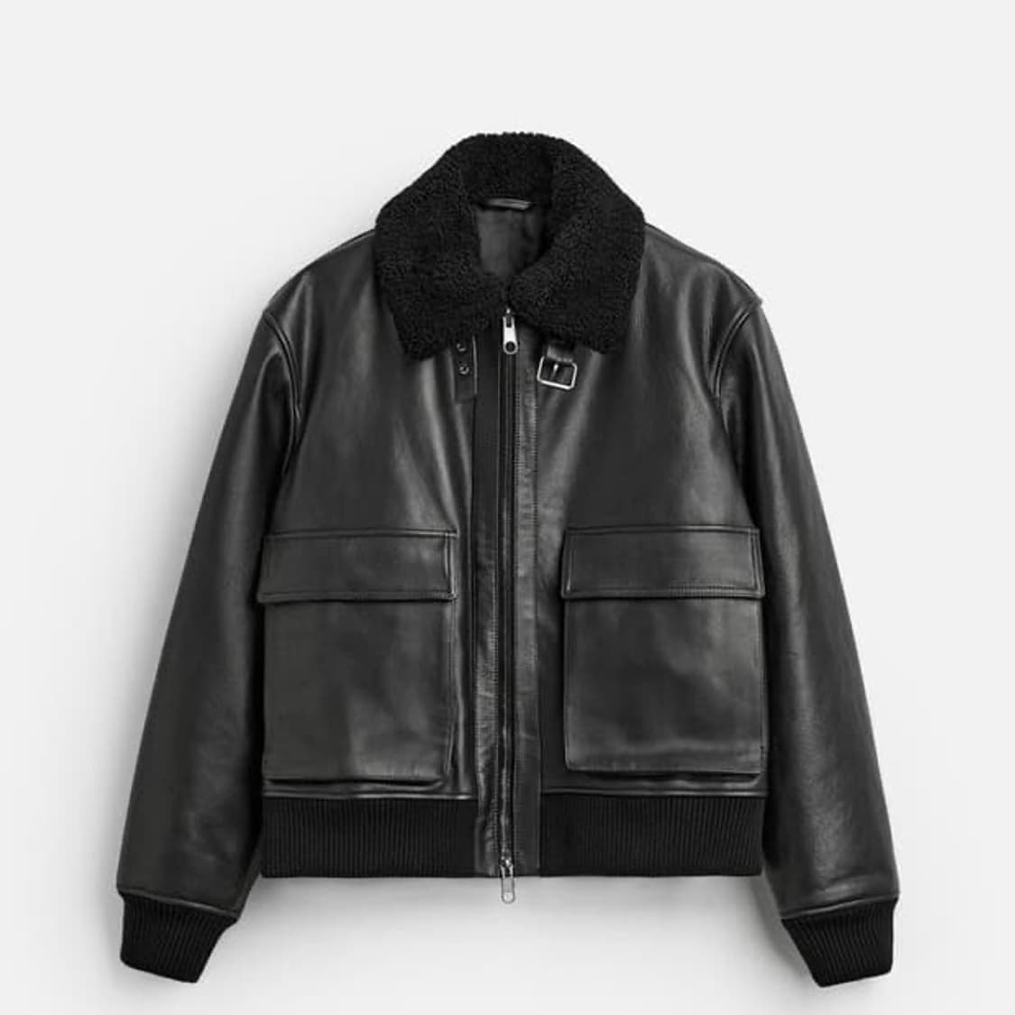 자라 레더 에비에이터 자켓 L 가죽자켓 새 상품 판매합니다. 상품이미지1