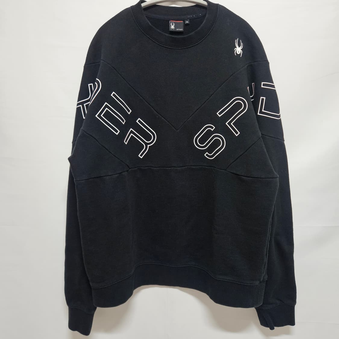 스파이더 레터링 로고 맨투맨 티셔츠 XXL 상품이미지1