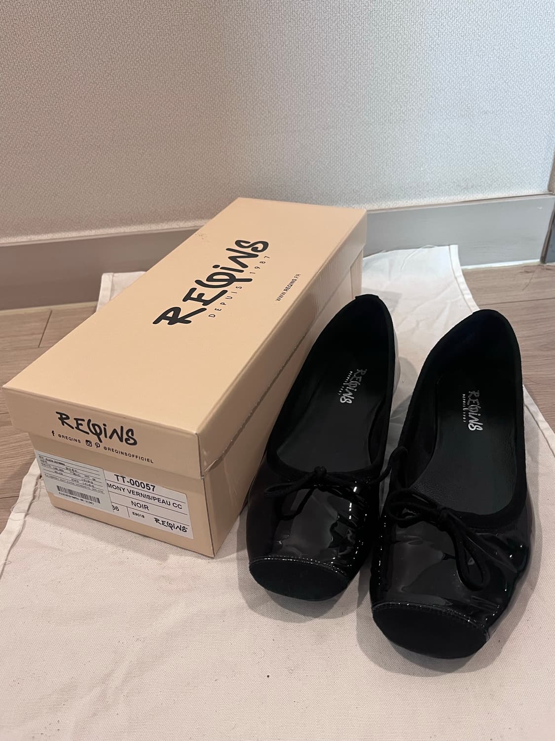 흐꺙 하모니 harmoney Noir (Vernis) 230 36사이즈 상품이미지1