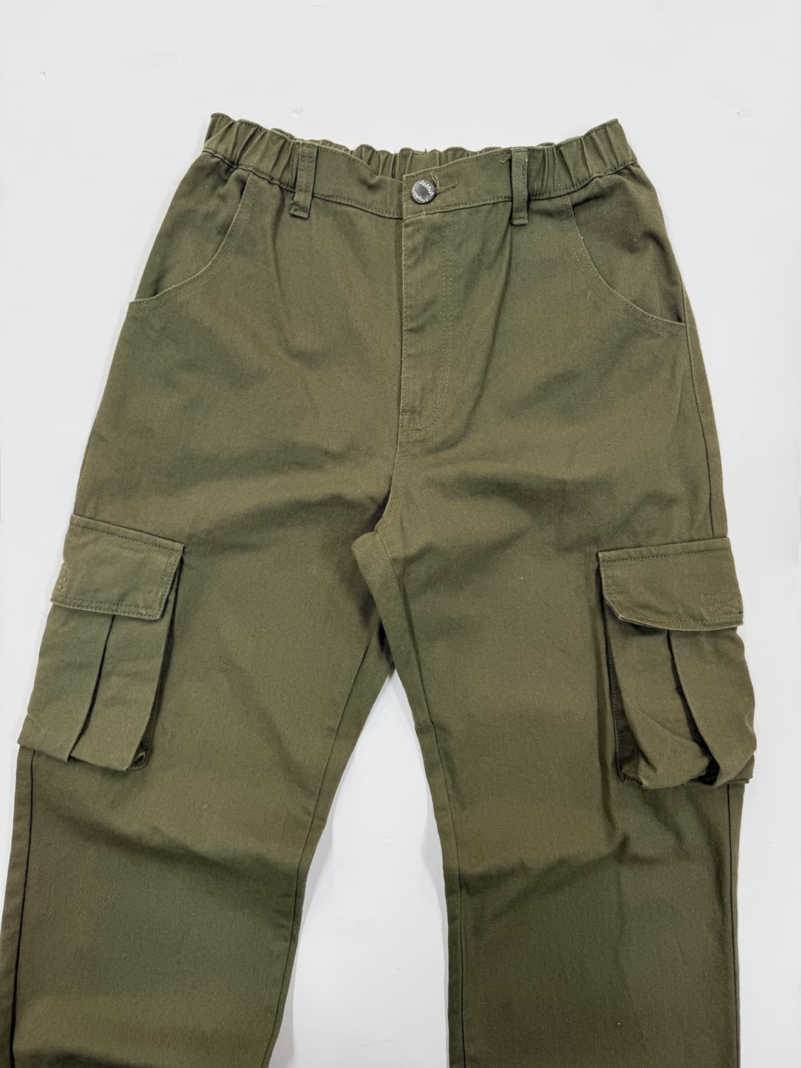 올리브 카키 코튼 카고 팬츠 상품이미지2