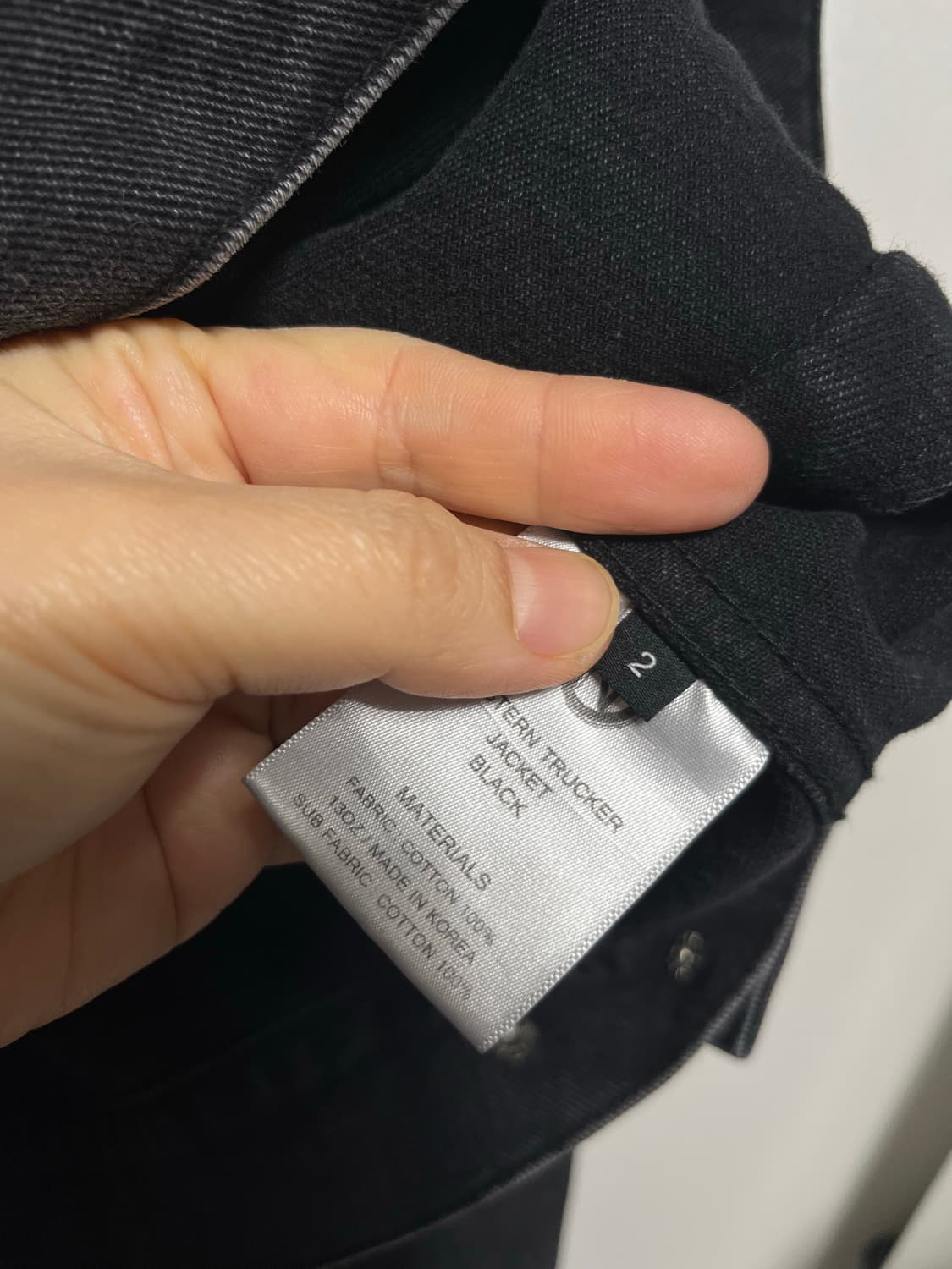 넥스트도어립스 블랙 데님 자켓 2사이즈 상품이미지3