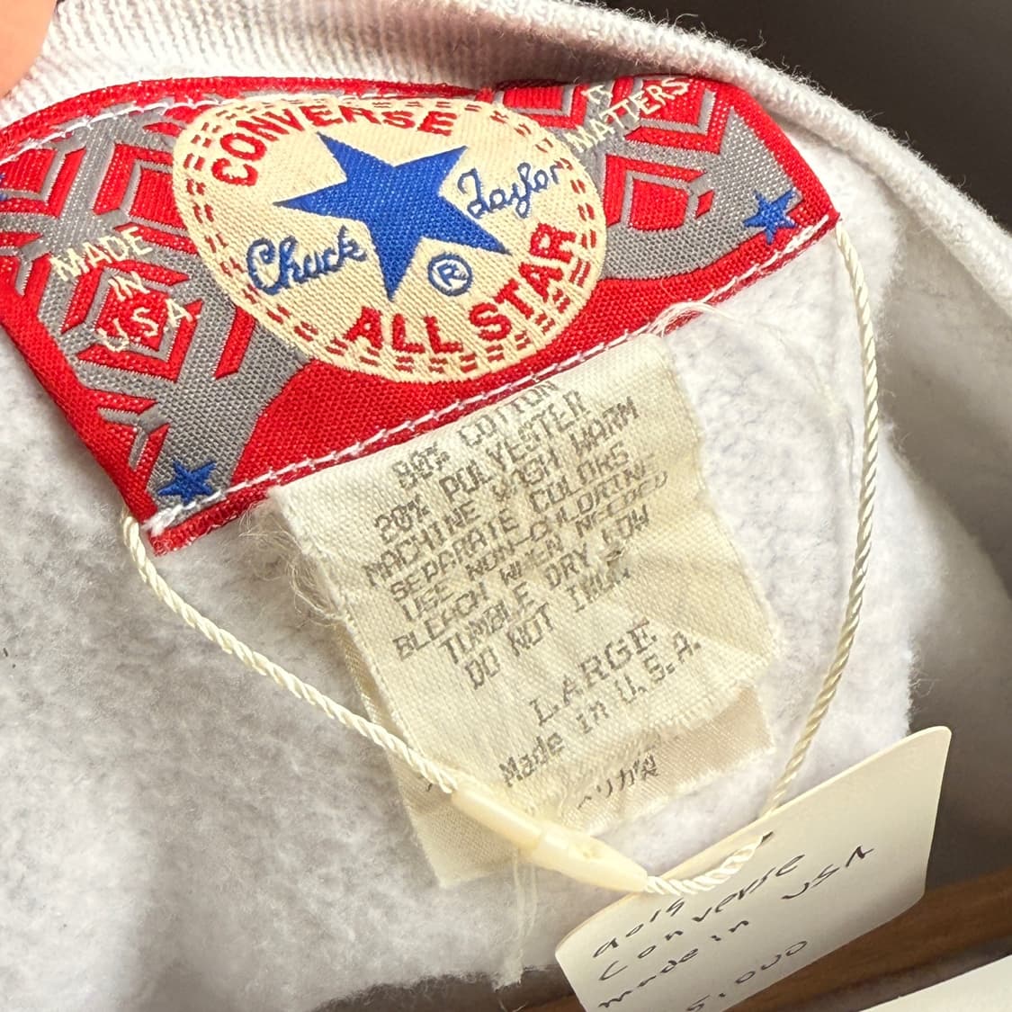 ~ XL 90'S 컨버스 스웻셔츠 상품이미지4