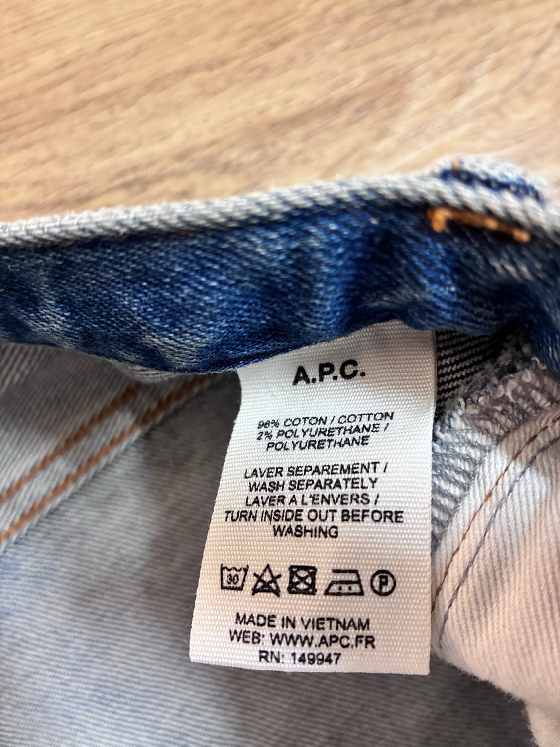 아페쎄 뉴스탠다드 데님 팬츠 상품이미지2