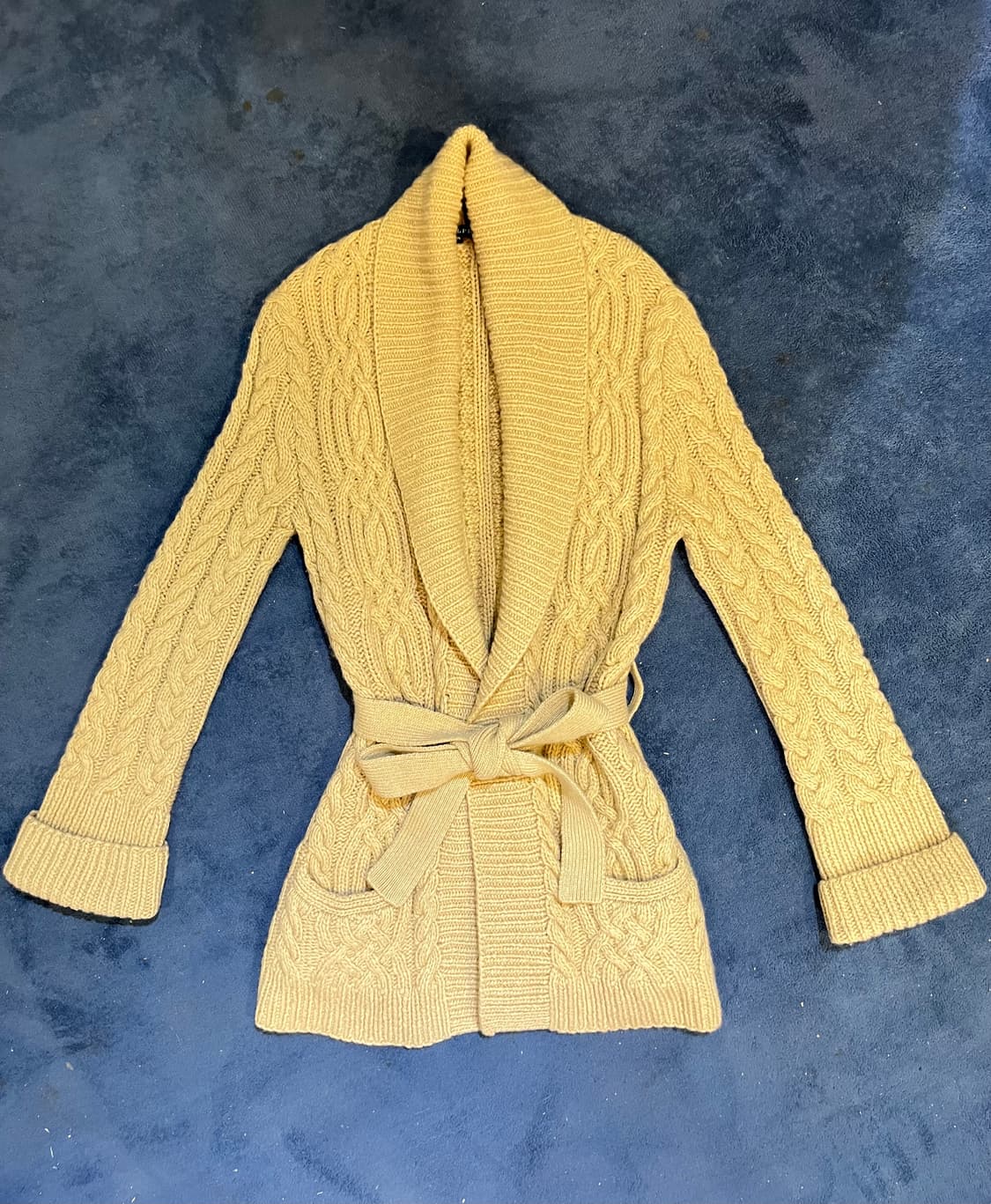 랄프로렌 케이블 니트 숄 칼라 가디건 상품이미지2