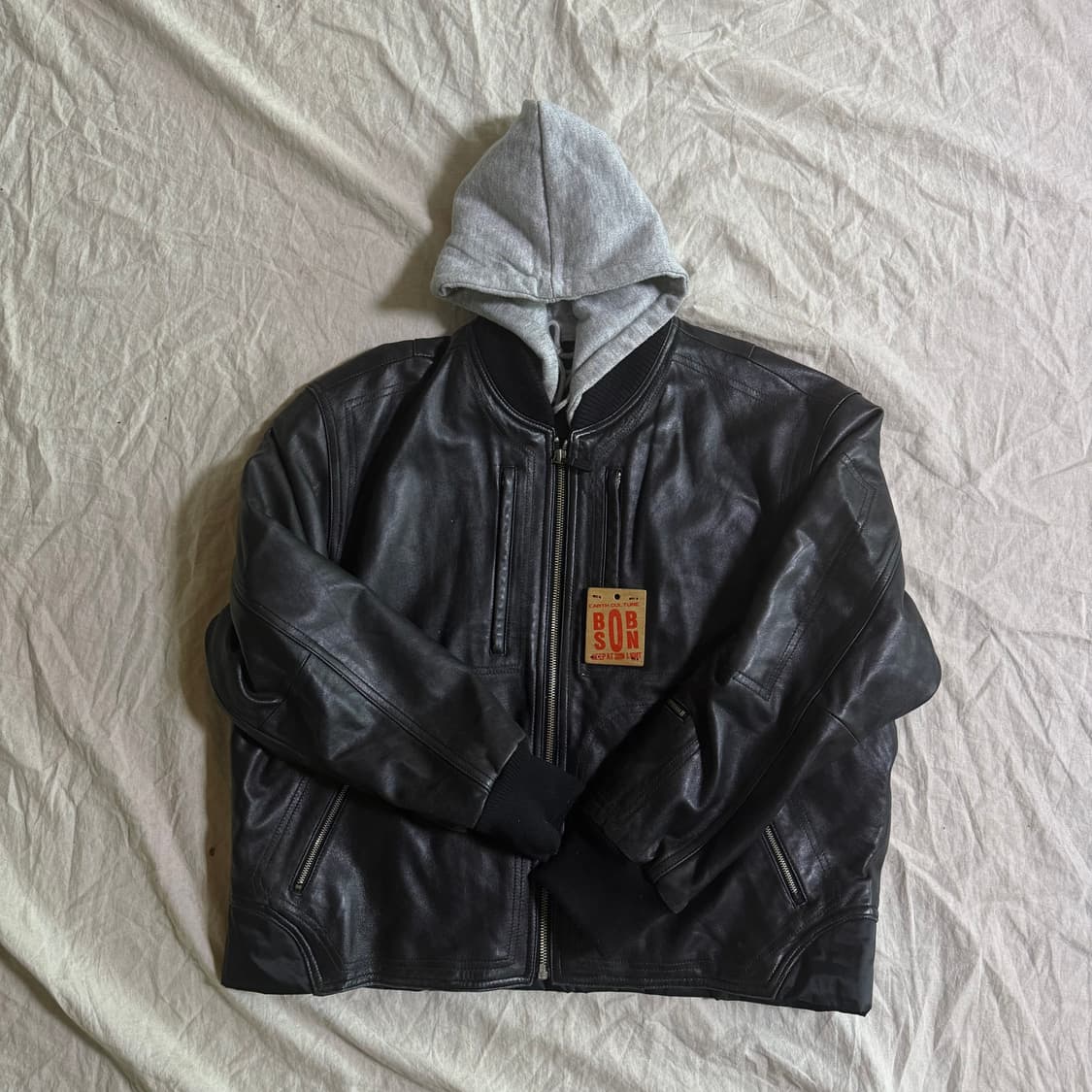 2000‘s 마리떼프랑소와저버양가죽 후디자켓 상품이미지1