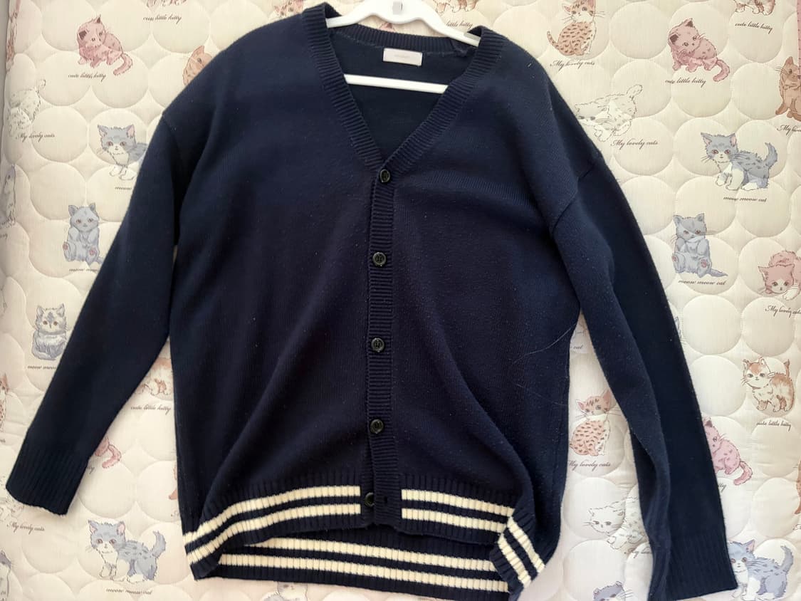 빈티지 남색 가디건 상품이미지1