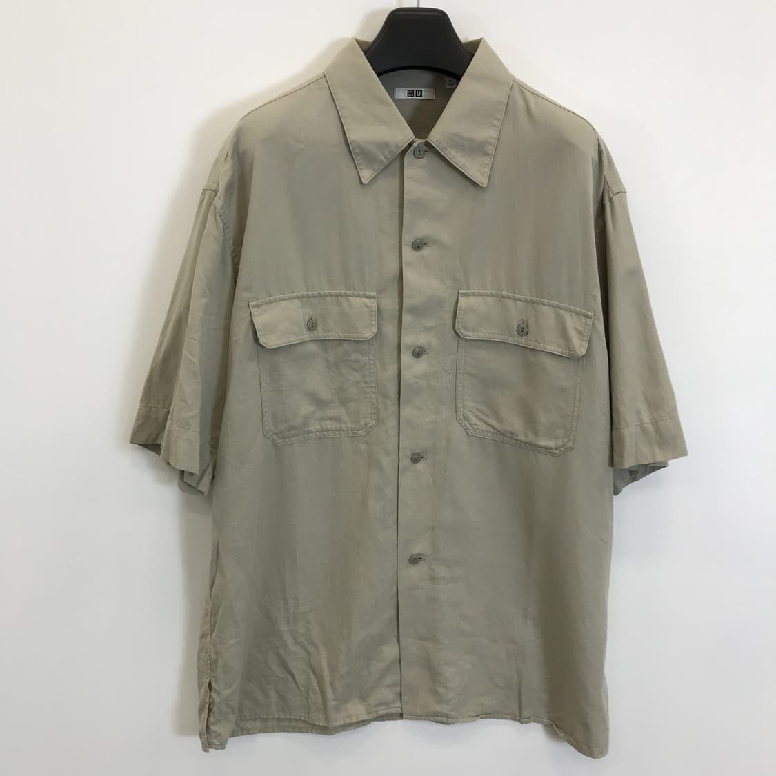 유니클로U 오버사이즈 워크셔츠 반팔 [XL] 상품이미지1