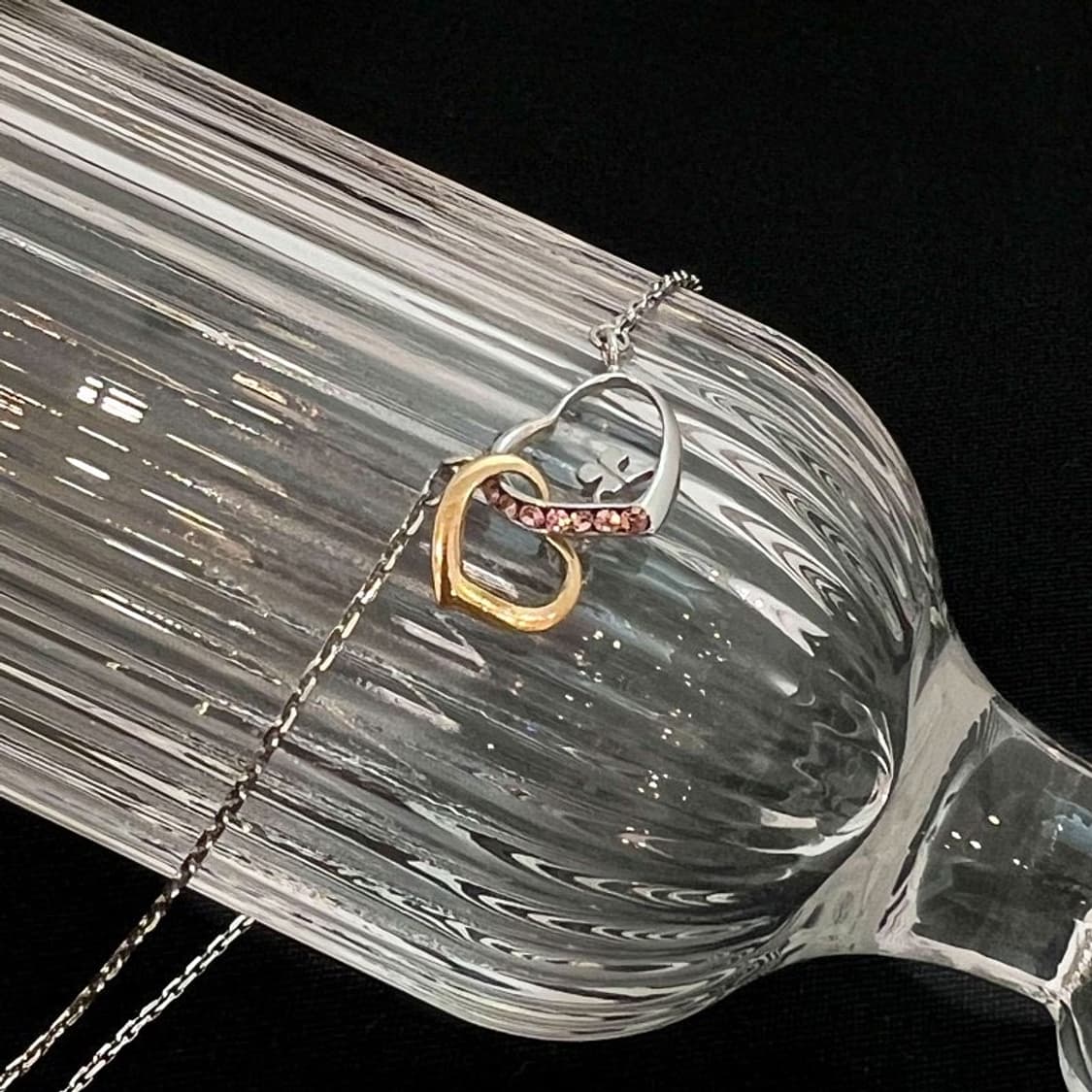 courreges / 쿠레쥬 더블하트 목걸이 상품이미지4