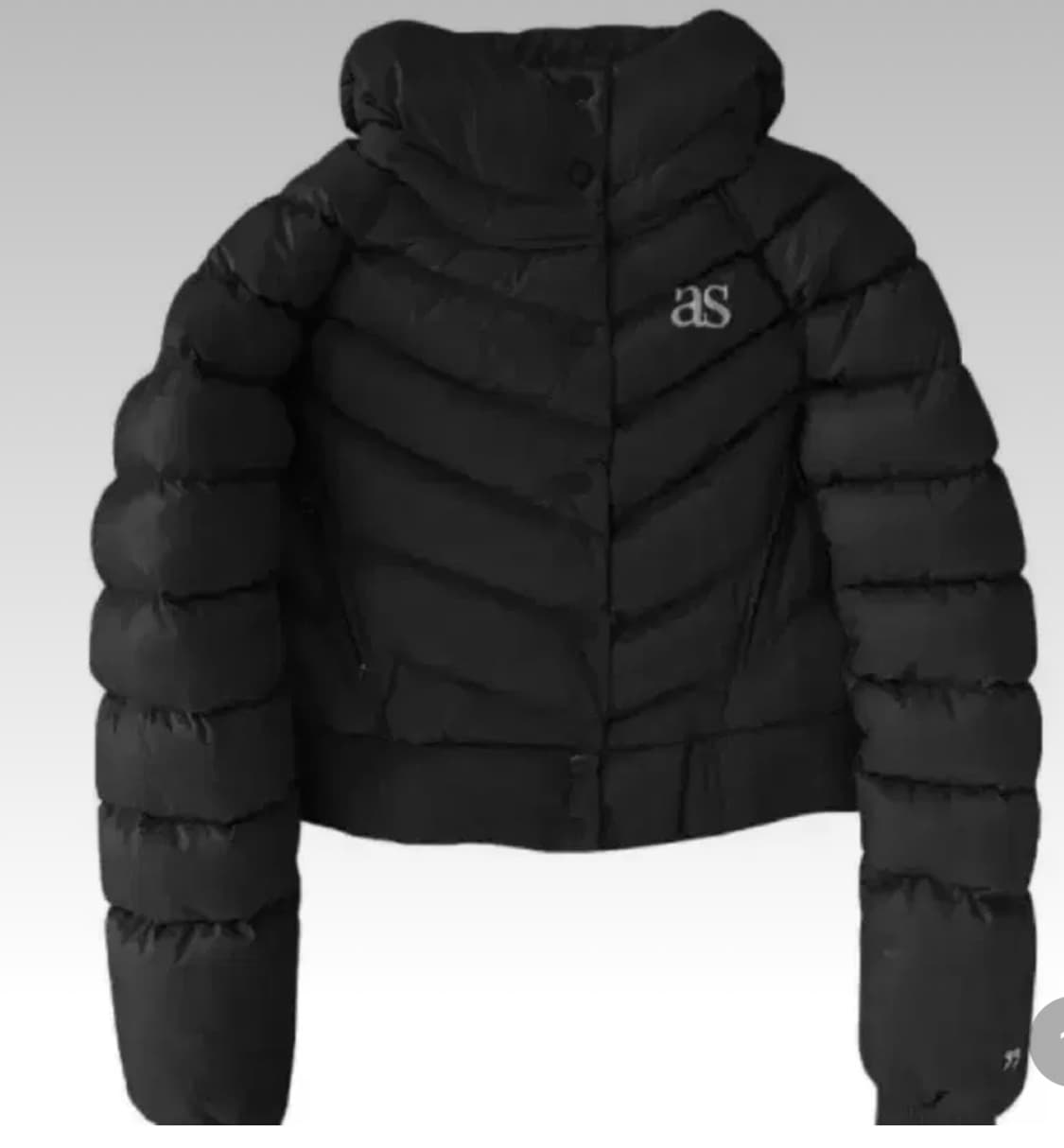 애즈온 푸퍼 숏패딩 블랙(새제품) 상품이미지1