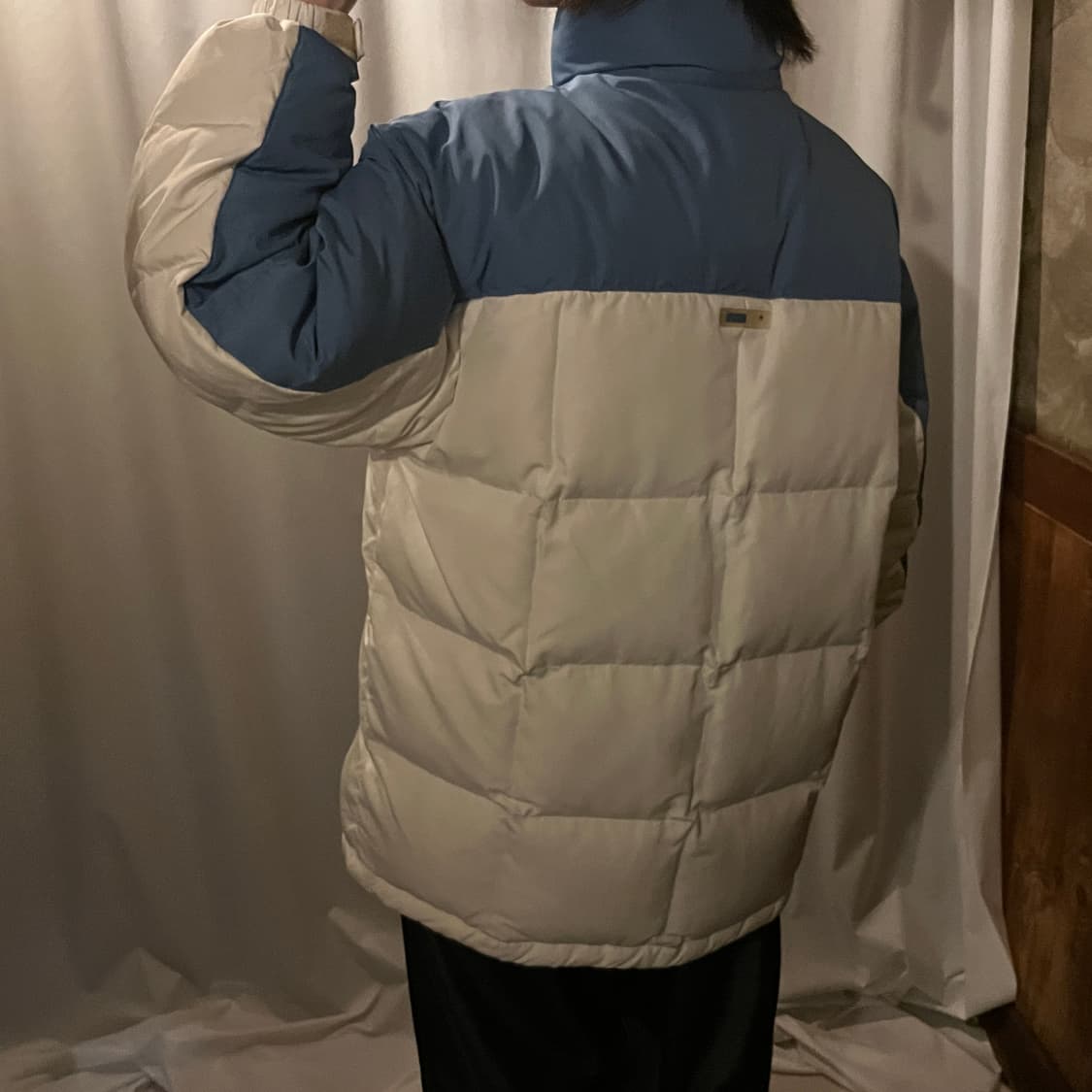아디다스 배색 패딩 점퍼 상품이미지3