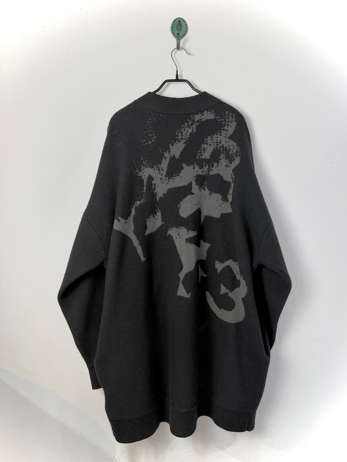 Y-3 모헤어 롱 니트 자켓 상품이미지1