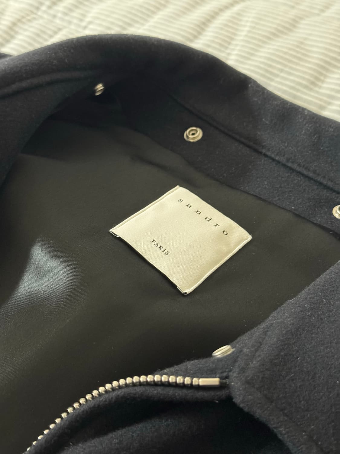 산드로 시어링 칼라 봄버 자켓 상품이미지3