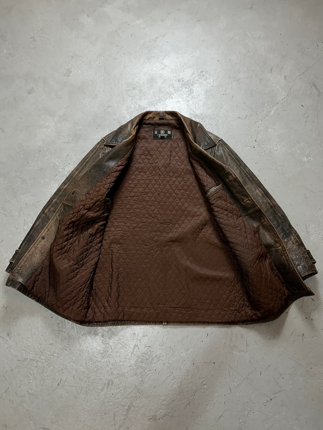 90's 빈티지 디스 레더 카코트 빈티지 레더 자켓 상품이미지8