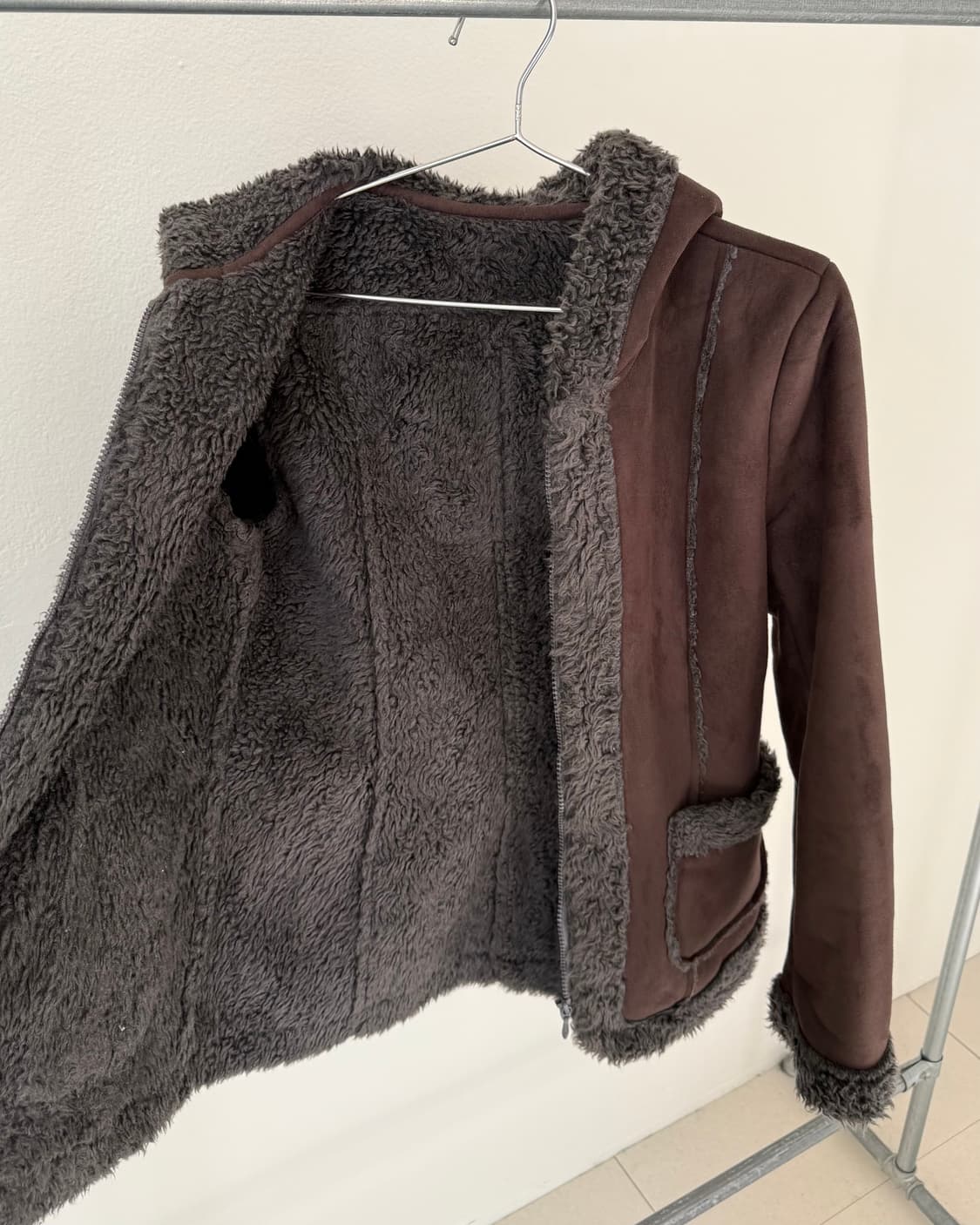 빈티지 후디 무스탕 상품이미지5