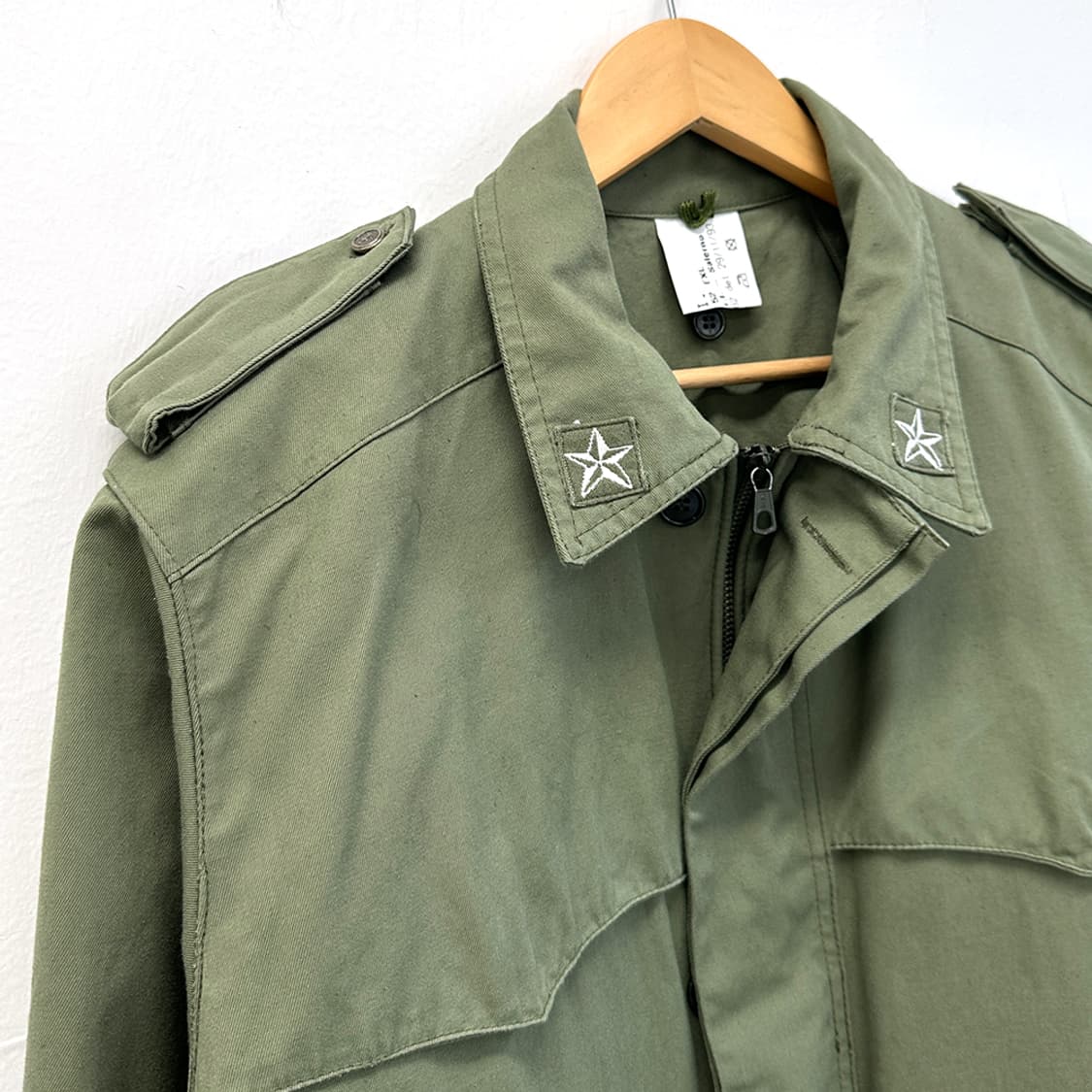 이탈리아 이태리 밀리터리 야상 점퍼 필드 자켓 카키 52 상품이미지4