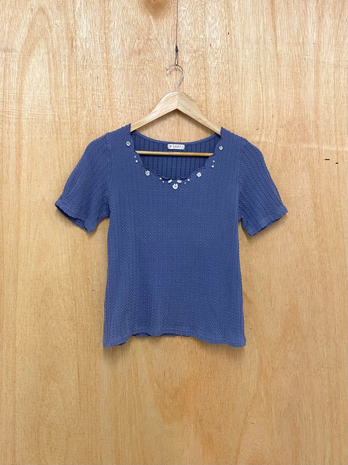 AXES FEMME knit half t-shirts 엑시즈 팜 반팔 상품이미지3
