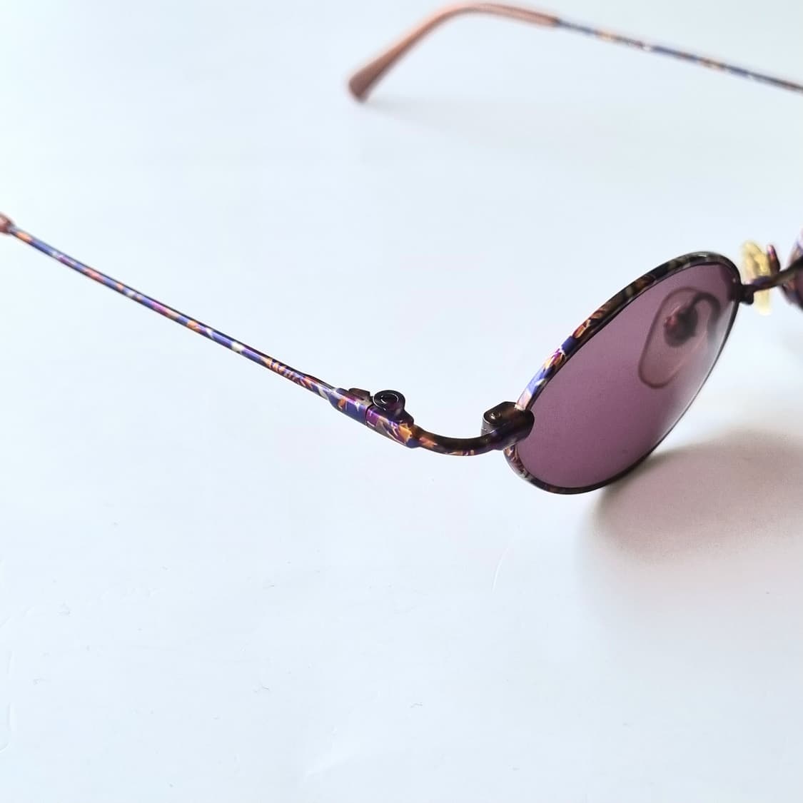 데드스탁 오벌 틴트 딥 퍼플 & 레오파드 메탈 선글라스 상품이미지8