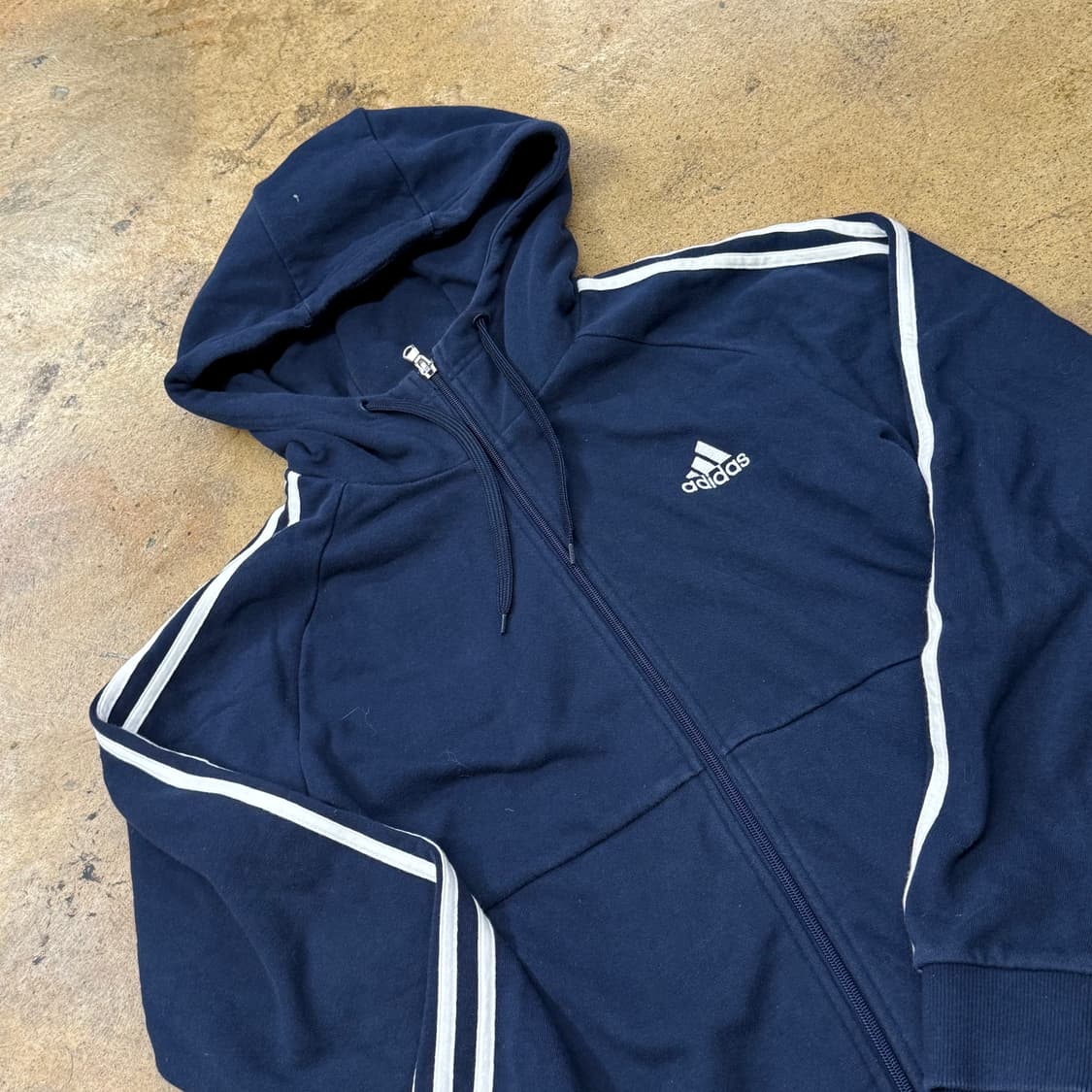 아디다스 네이비 트랙탑 후드집업 상품이미지1