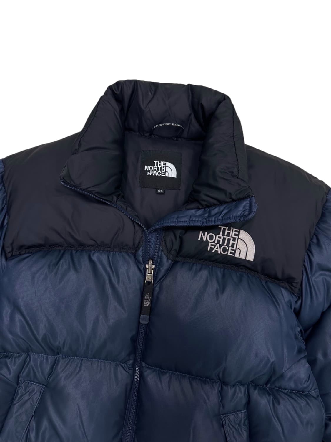 노스페이스 눕시 700 구스다운 패딩 네이비&블랙 (XS) 상품이미지3