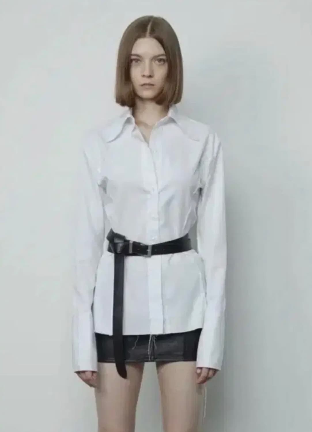 보헤미안서울 커팅 데미지 셔츠  상품이미지1