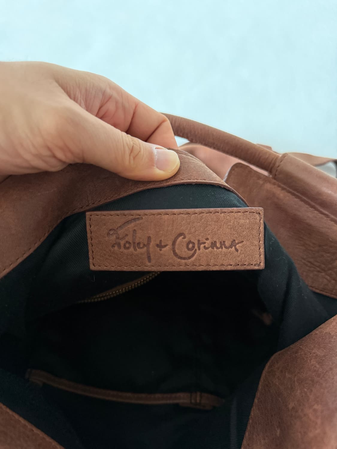 Pre owned 레더 토트 크로스백 상품이미지8