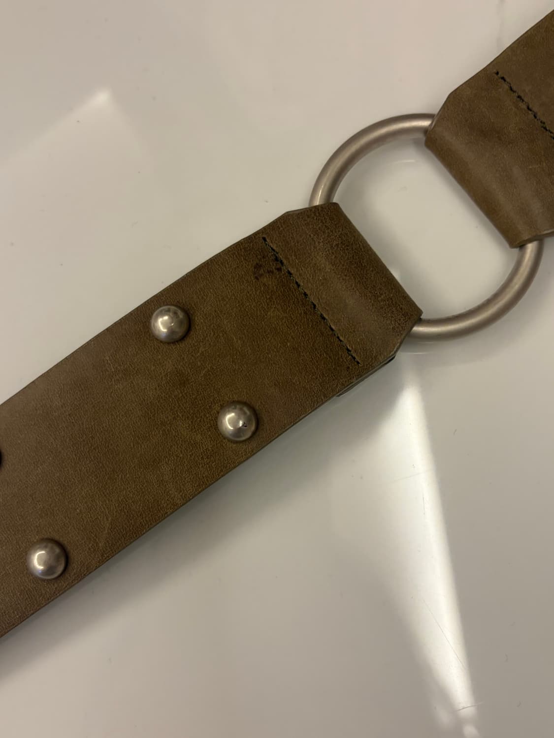 Cerric 세릭 벨트 two ring rivet belt brown 상품이미지7