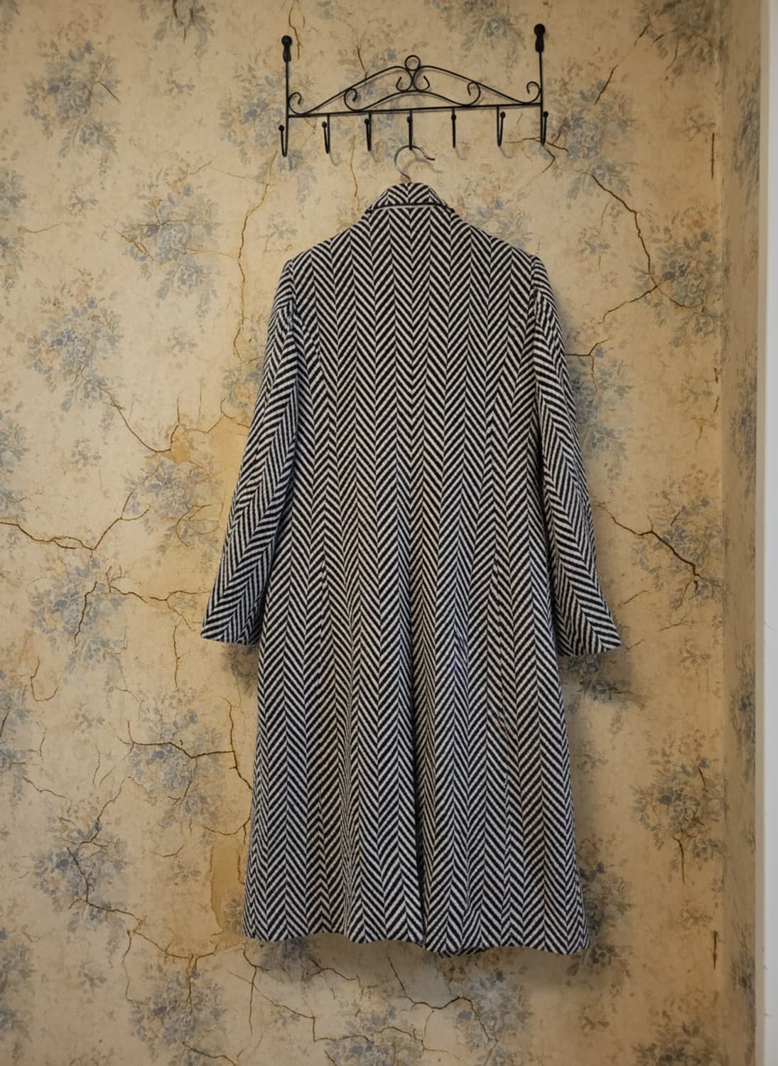 aiire de Alexis COUTURE 헤링본 롱 코트 66 상품이미지2