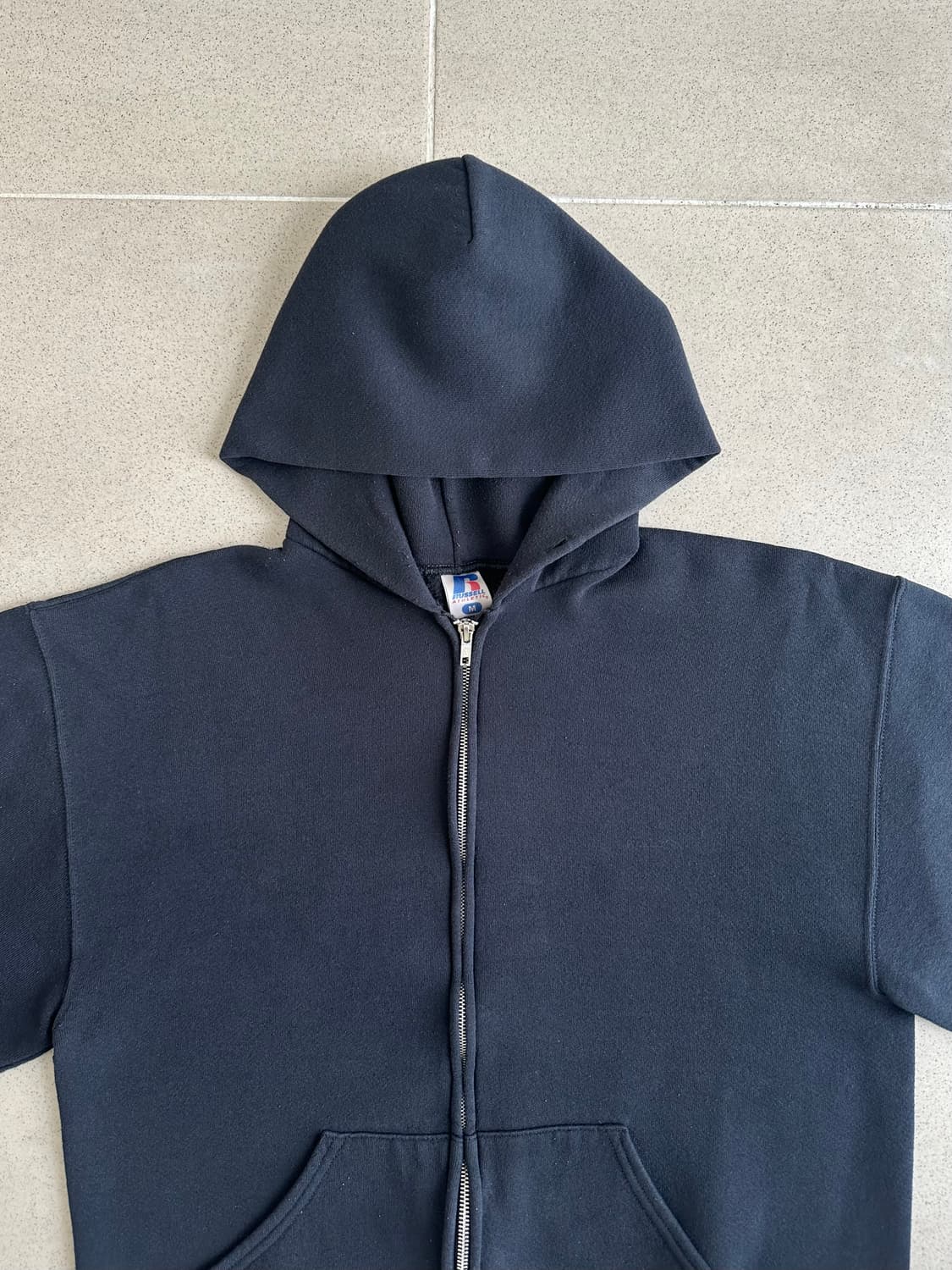 빈티지 러셀 후드집업 블랙 M 상품이미지3