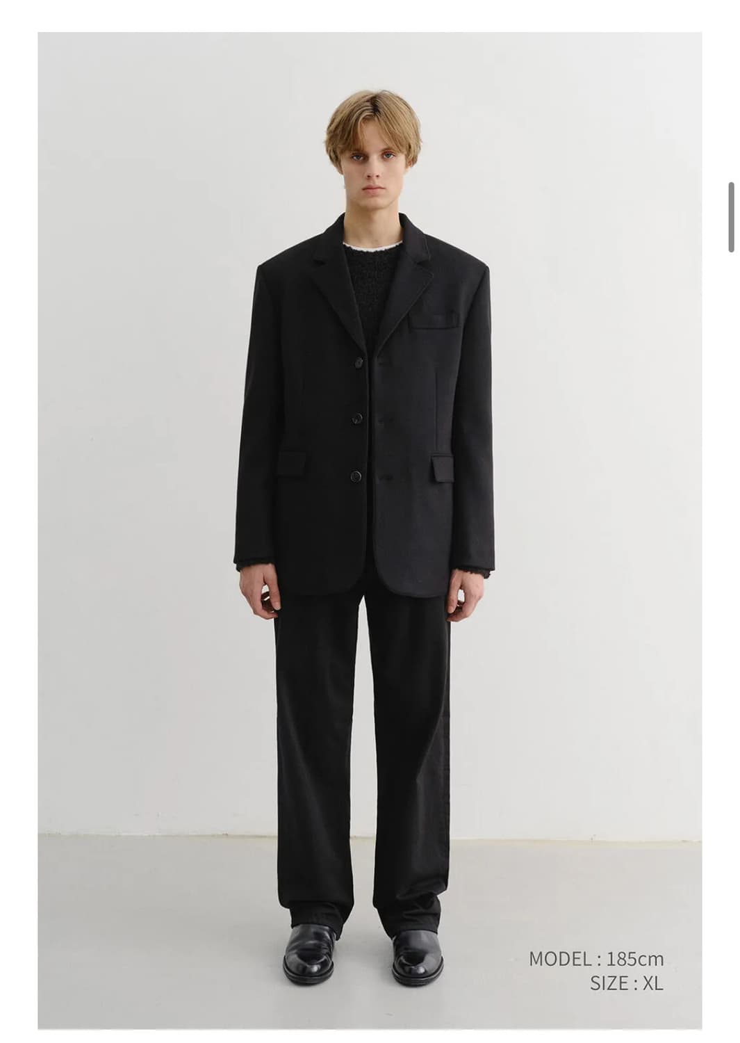 던스트 3버튼 캐시미어 자켓 상품이미지1