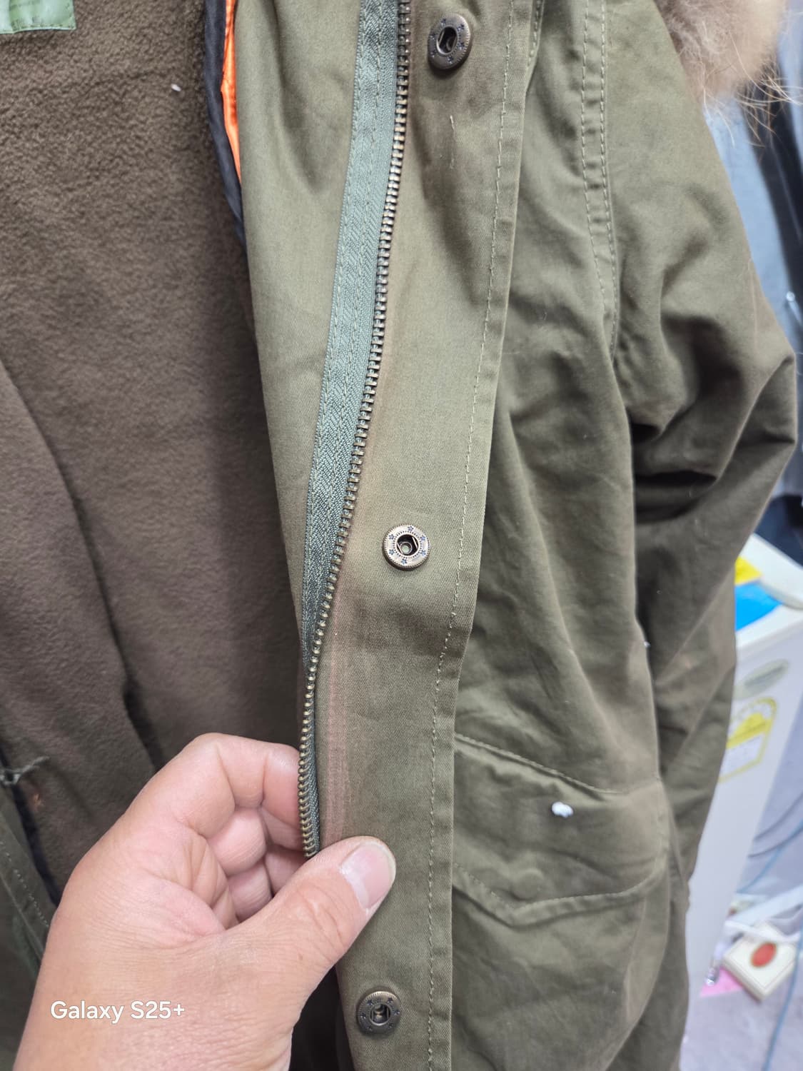 미군  야상    M-65   카키 상품이미지8