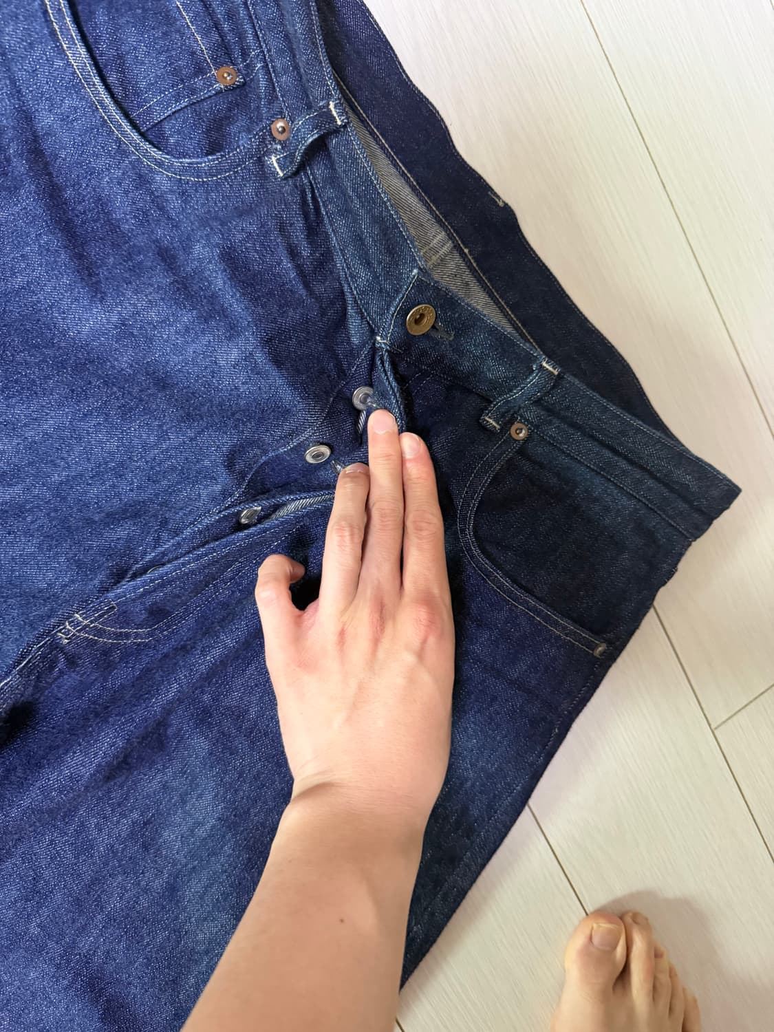 마티앤선즈 24fw 베기 데님 팬츠 상품이미지5