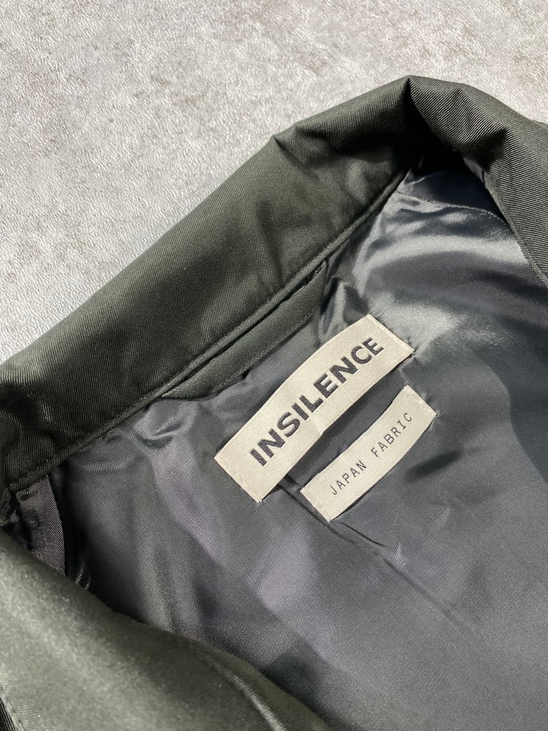 [M] INSILENCE 인사일런스 재팬 패브릭 투웨이 해링턴 자켓 상품이미지7