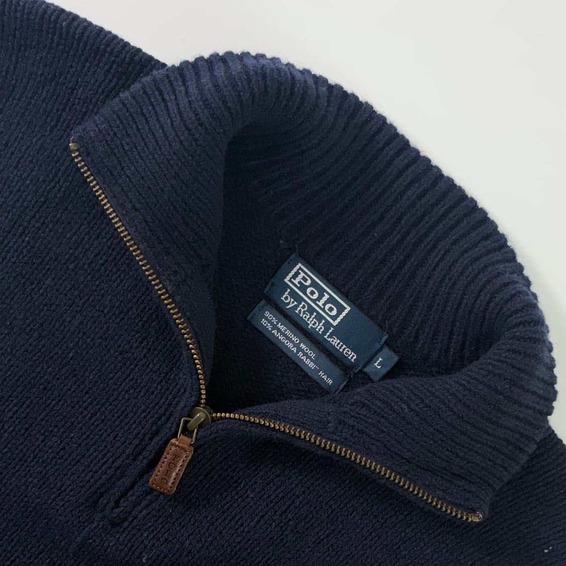 Polo 폴로 랄프로렌 메리노울 앙고라 하프 집업 니트 상품이미지3