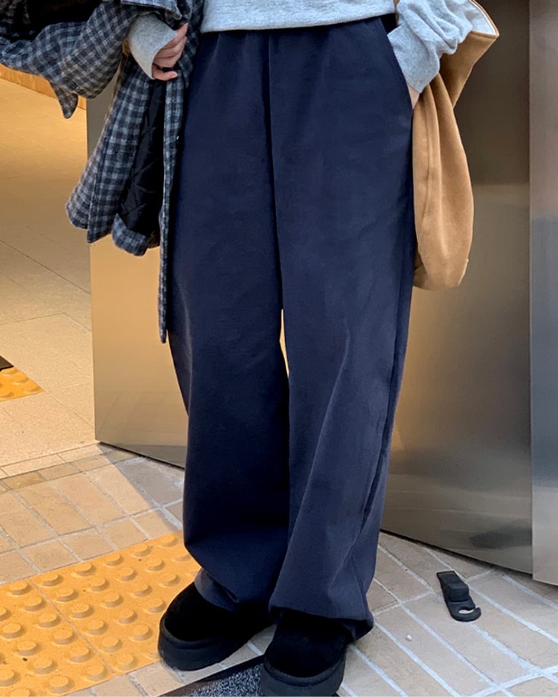 어리틀빗 밴딩 팬츠_네이비 상품이미지2